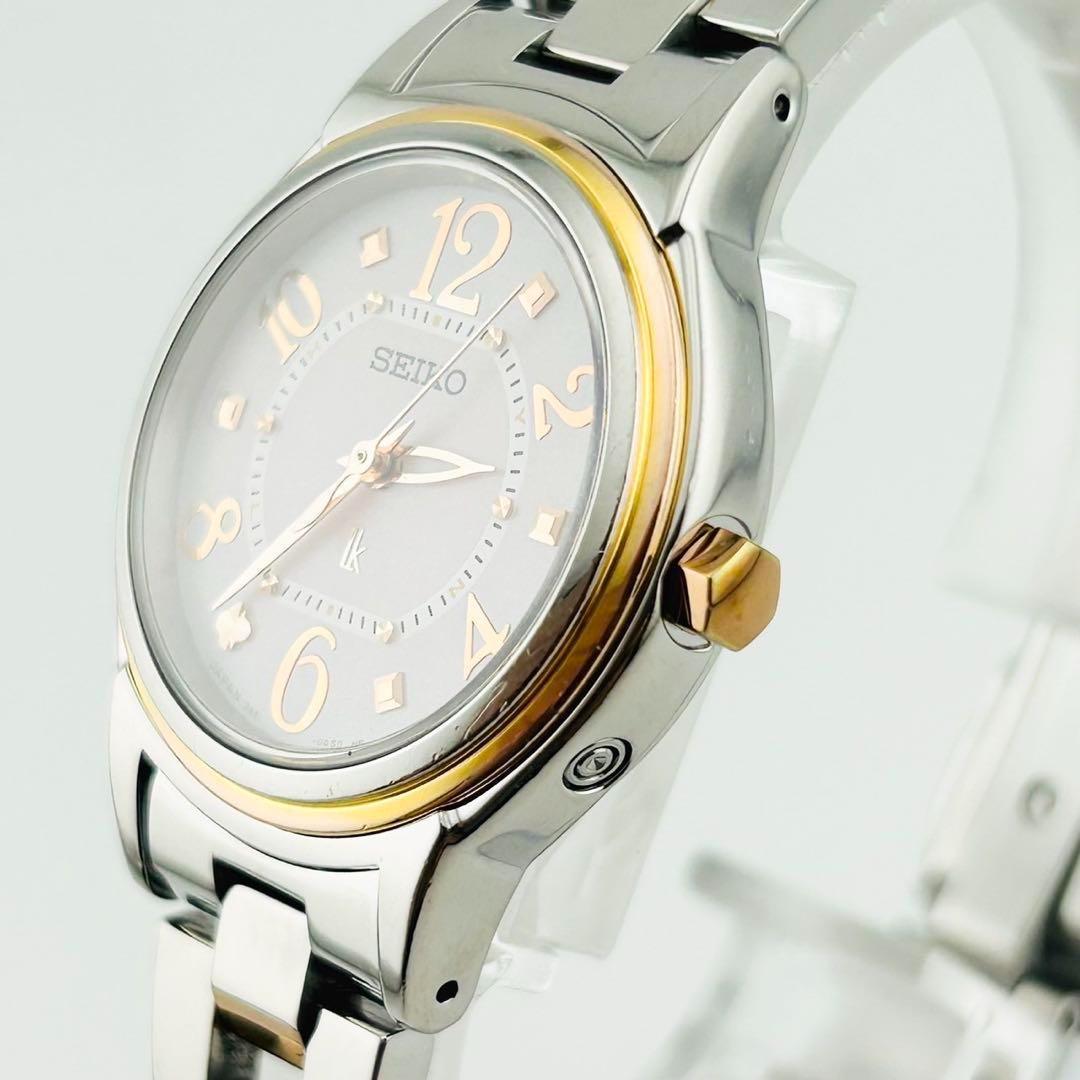 【希少】SEIKO LK 腕時計　レディース　電波SOLAR コンビ　セイコー