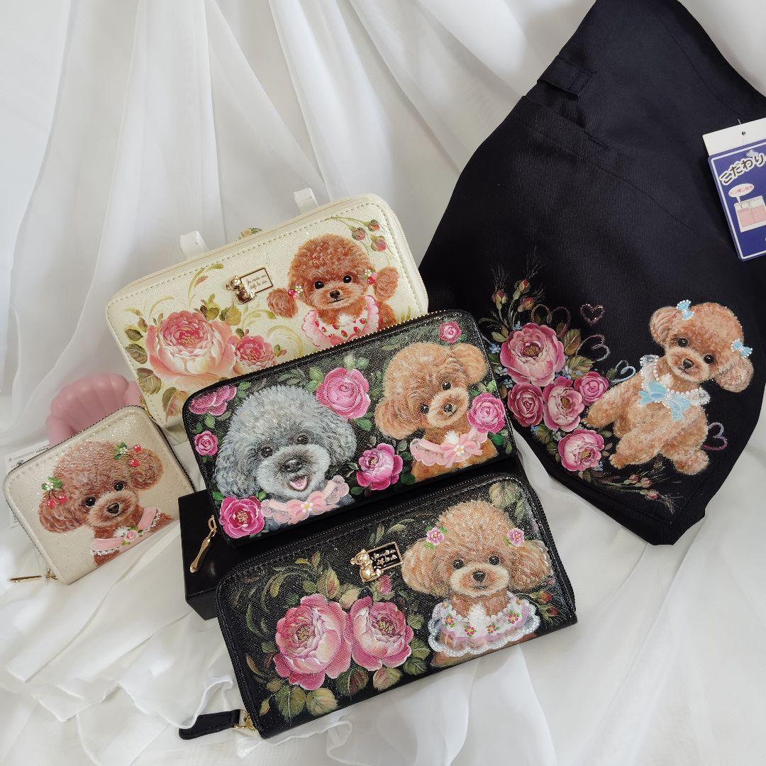 ✰値下げします♡ネルズ。様 トールペイント薔薇トイプードル長財布エプロン5点