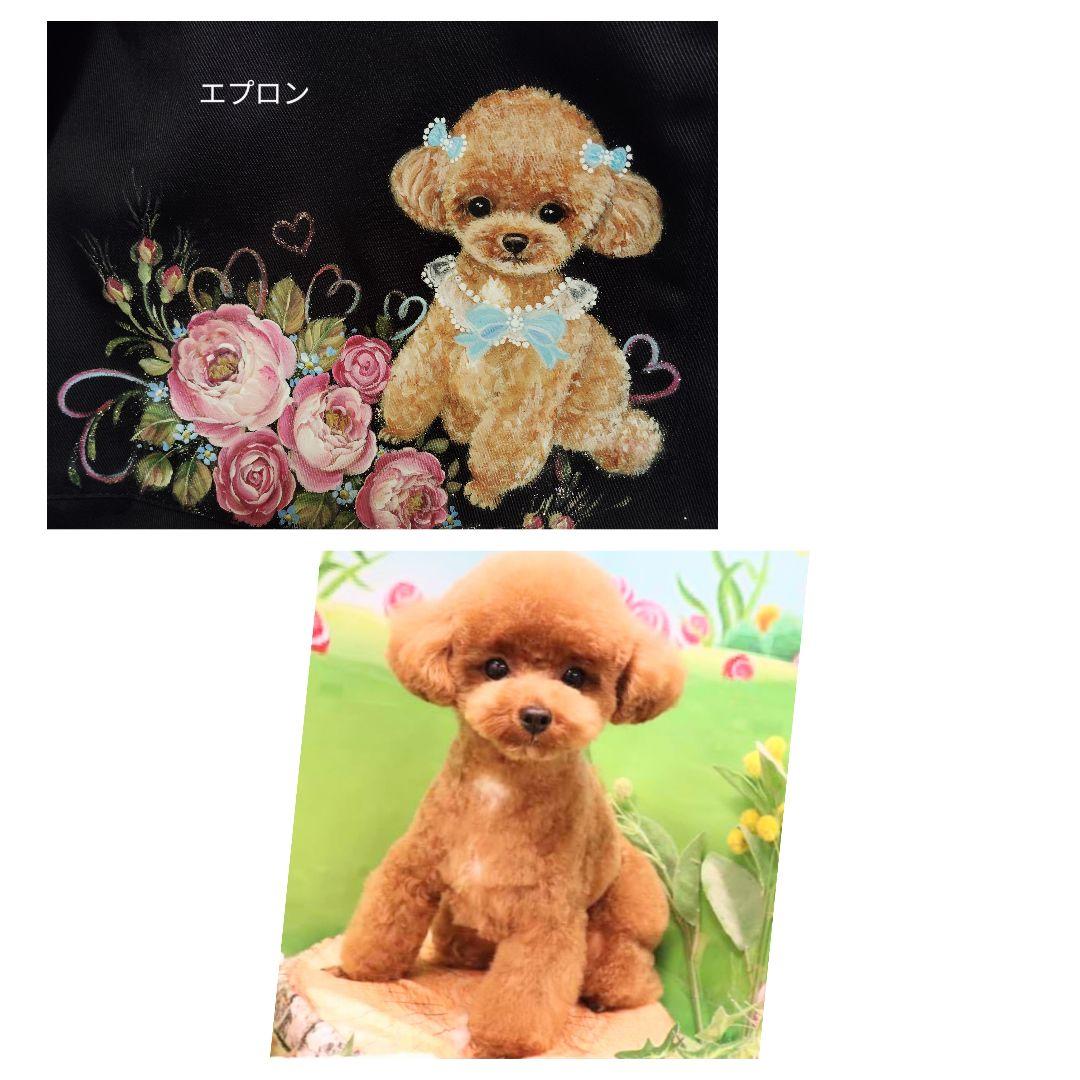 ✰値下げします♡ネルズ。様 トールペイント薔薇トイプードル長財布エプロン5点