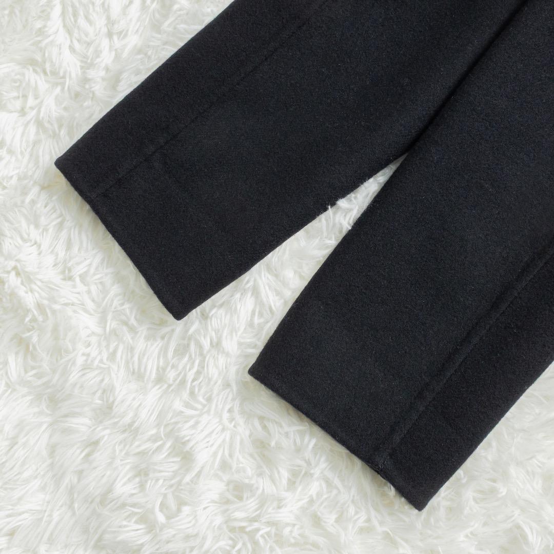 GALERIE VIE ウールカシミヤライトメルトン チェスターコート ネイビー