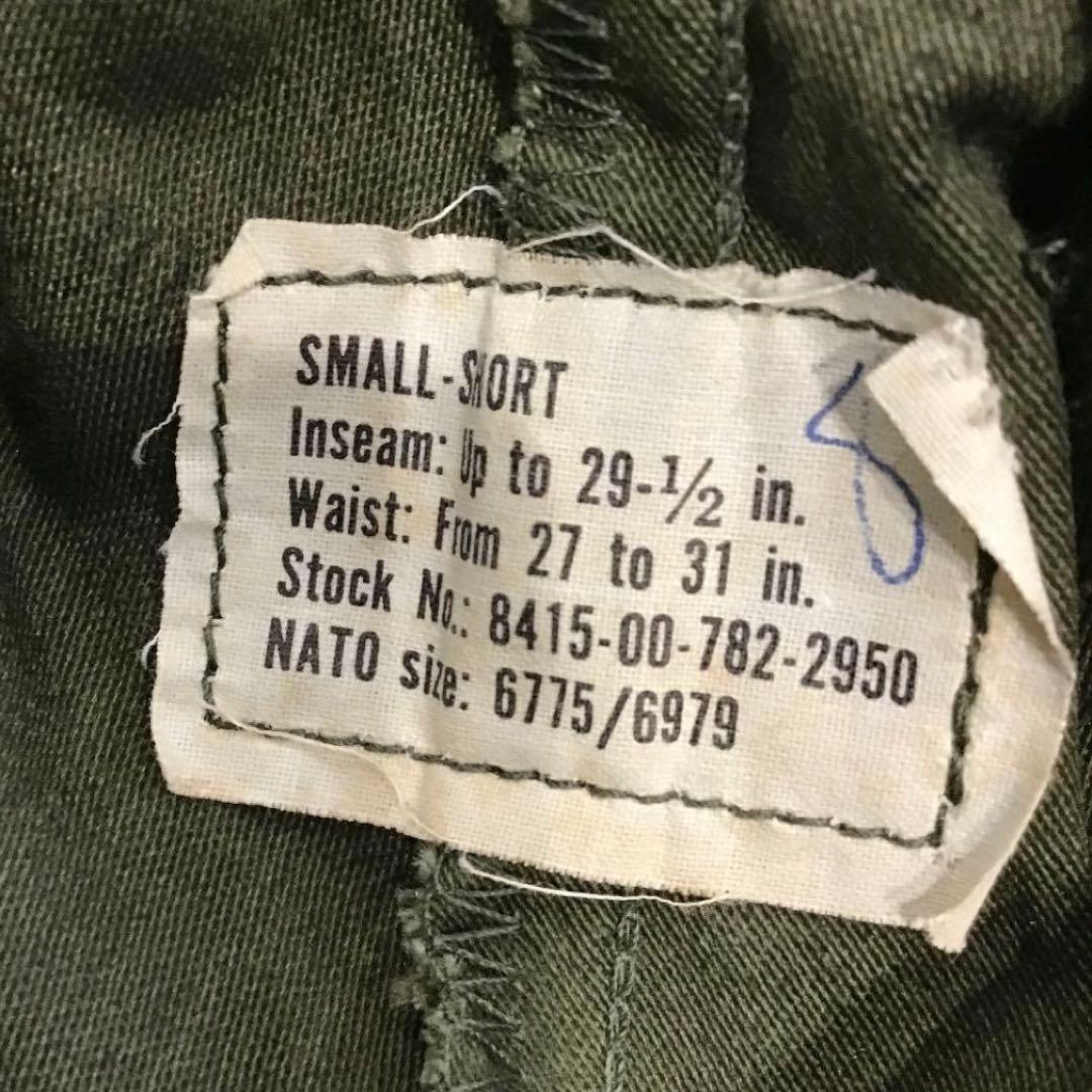 米軍実物 70s U.S.ARMY M65 SMALL-SHORT ミリタリー