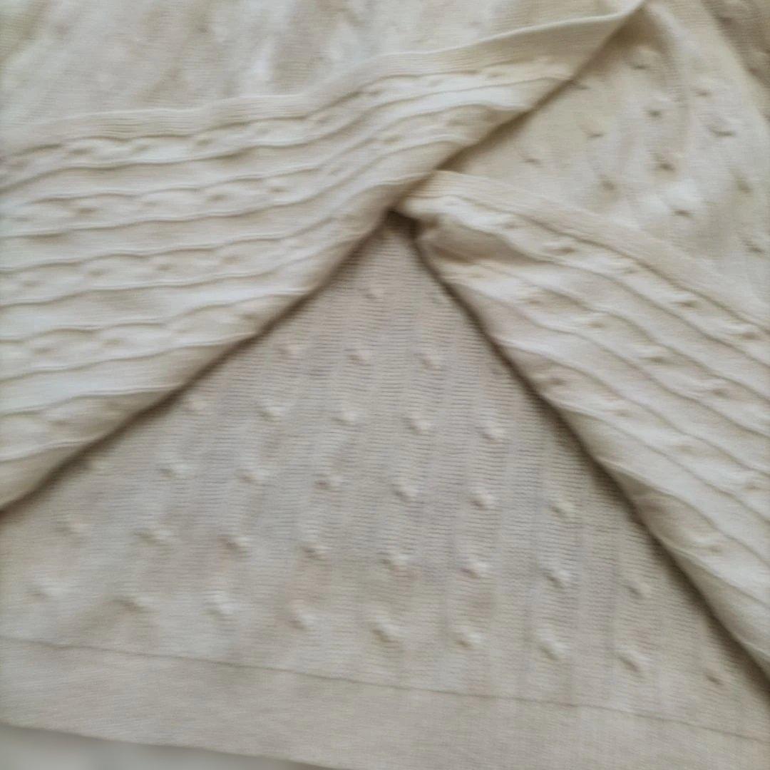 ポロ ラルフローレン 現行タグ　ニットポンチョ カシミア混　ケーブル　ベルト M