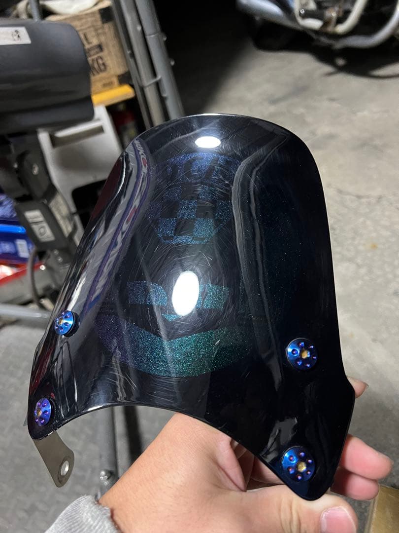 モンキー　ライトバイザー　メーターバイザー　カスタムペイント　美品！