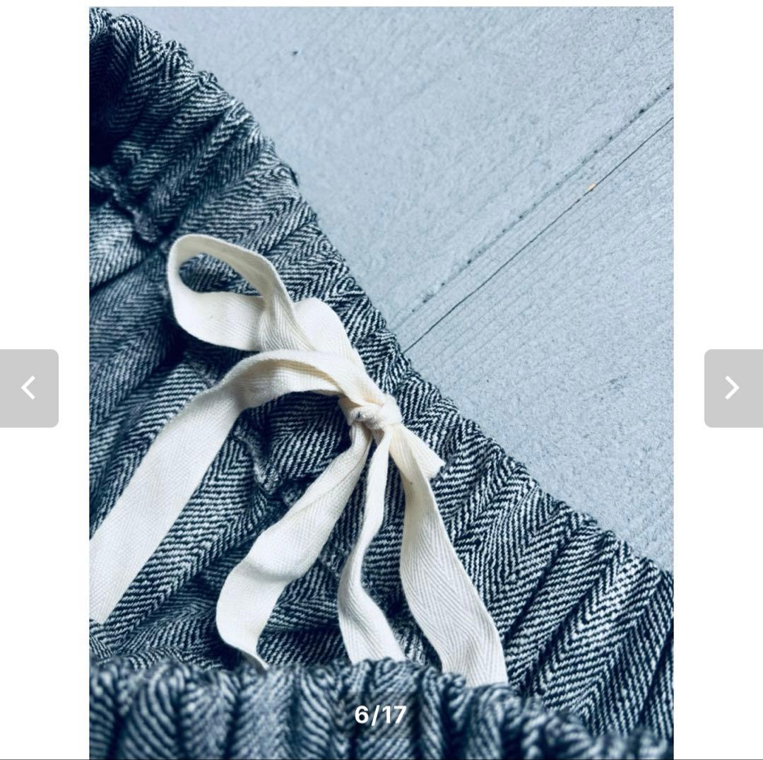 stjarna ilma リネンコクーンテーパードパンツ　クロップド丈90cm