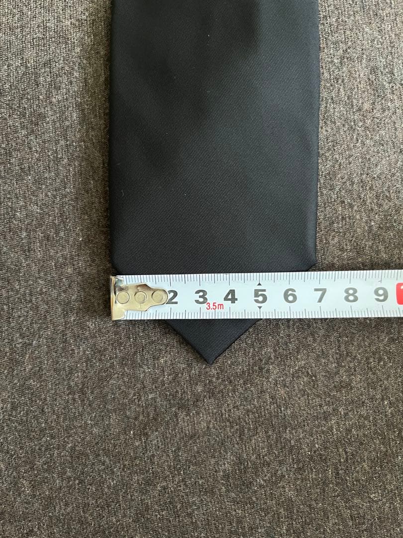 PRADA プラダ　ブラック シルク ネクタイ