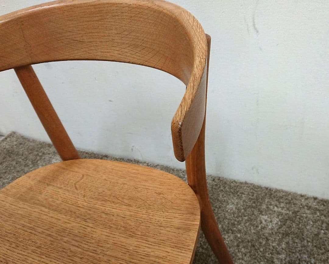 しんご オーク無垢材チェア オイル仕上げ ダイニングチェア-3
