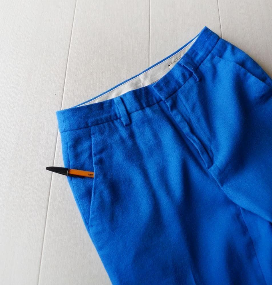 ユナイテッドアローズ TOKYO 1,8万円 ブルーのスリムパンツ Y156