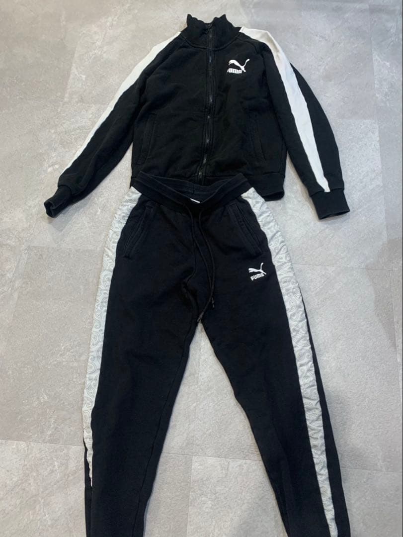 PUMA ブラック ジャージ 上下セット