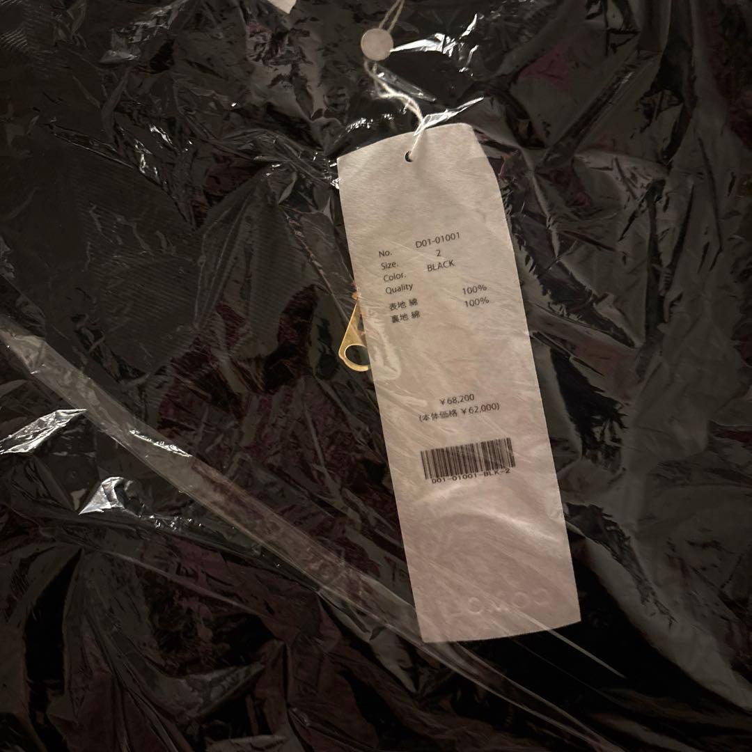 comoli 26SS ブラックデニムジップショート　size2【新品・未使用】
