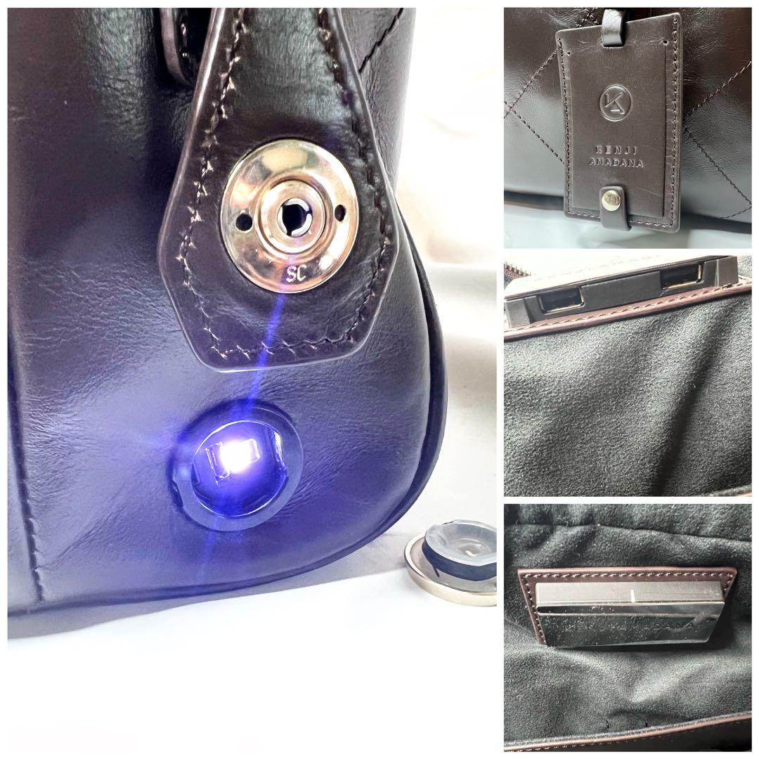 KENJI AMADANA★レザーボストンバッグ BAGTTERY バッテリー