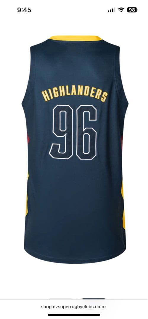 スーパーラグビー ハイランダーズ バスケシングレット　XL 新品