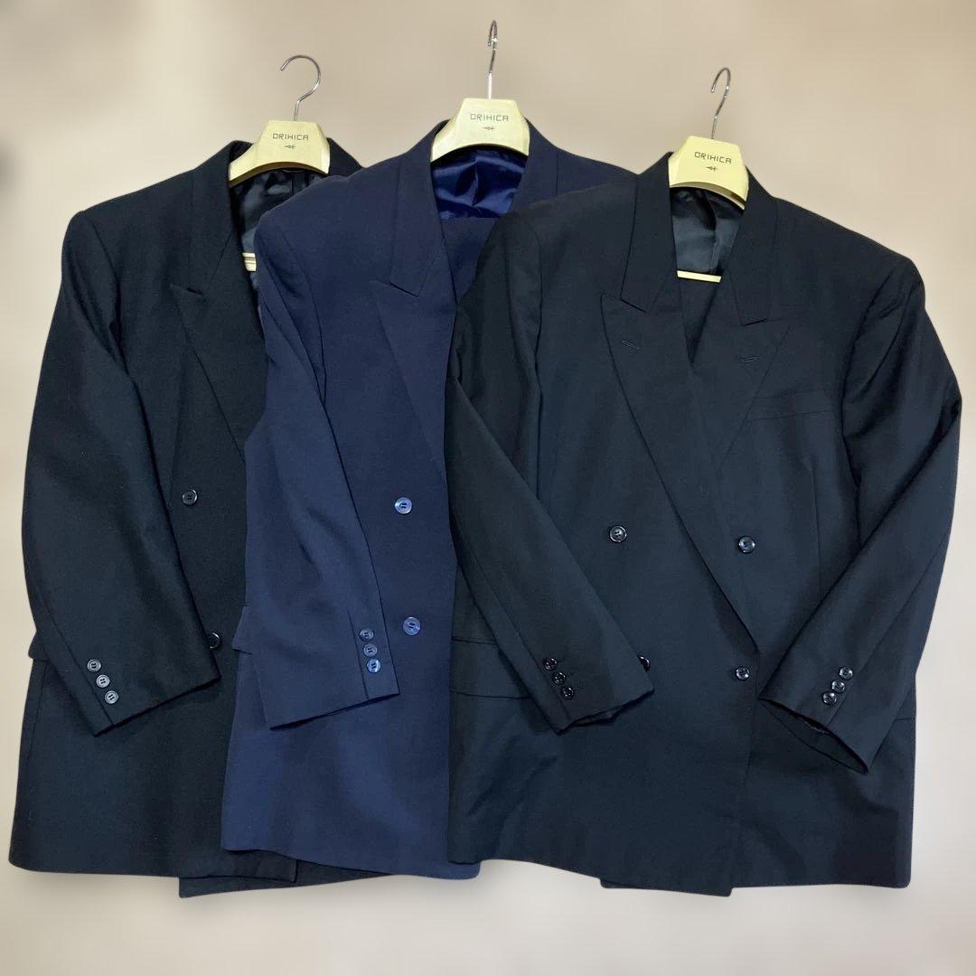 イヴサンローラン他　ダブルスーツ2点とジャケット1点　まとめ売り　大きいサイズ