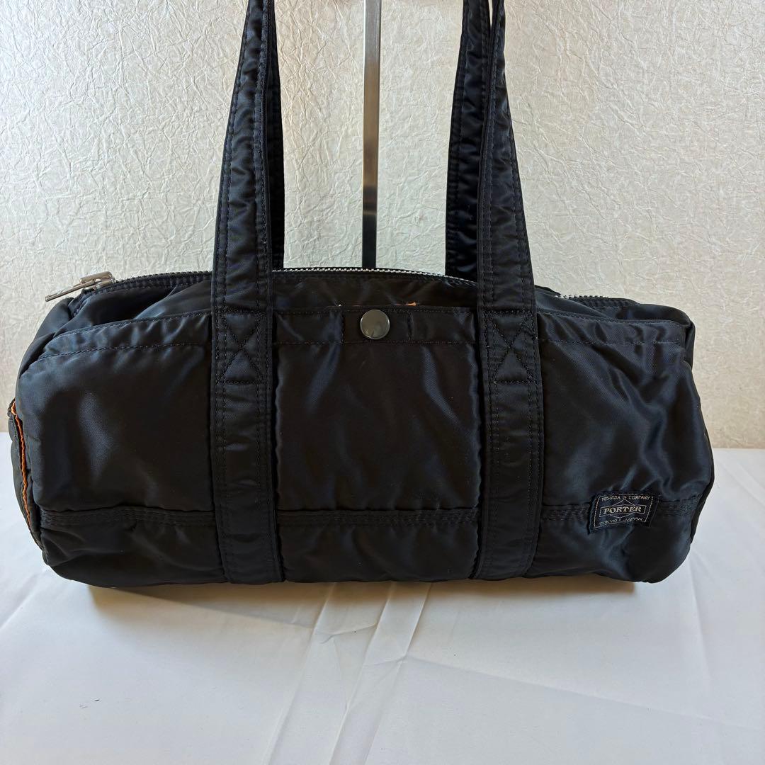 [未使用級] PORTER タンカー ドラムバッグ ミニボストン