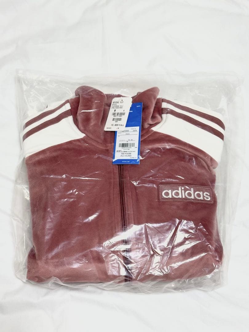 【新品未使用】adidas ベロア トラックジャケット ピンク Mサイズ