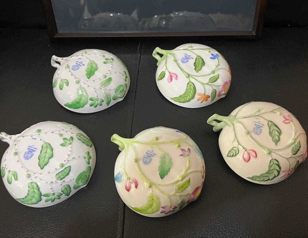 ヘレンド ピーチディッシュ 小皿5枚 新品