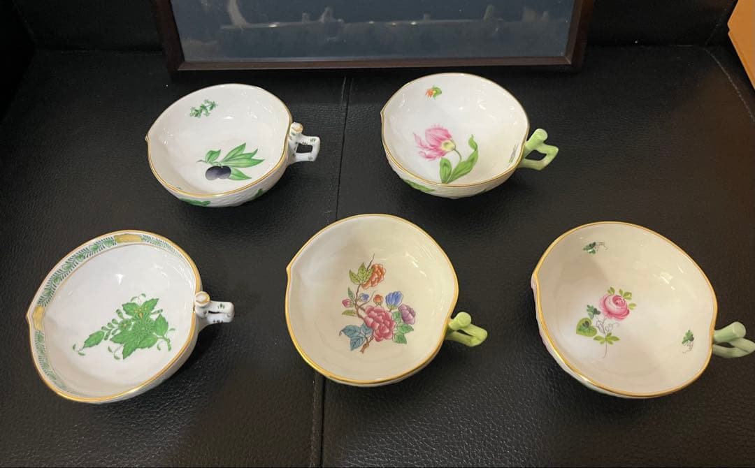 ヘレンド ピーチディッシュ 小皿5枚 新品