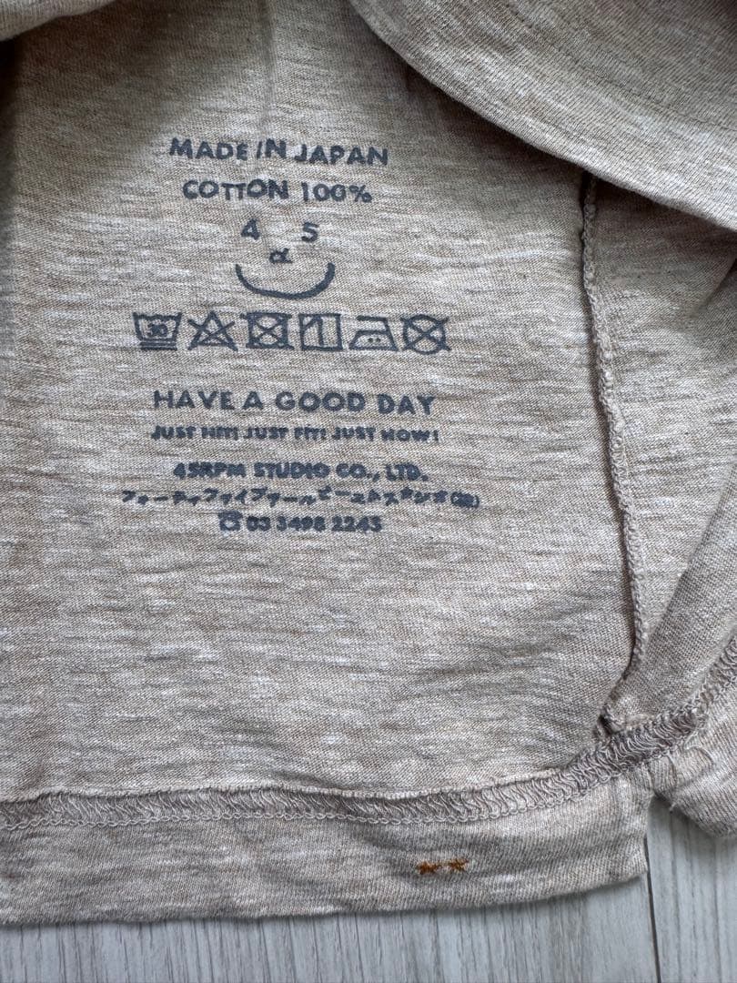 45R 天竺の90845星ポケTシャツ（トップ）