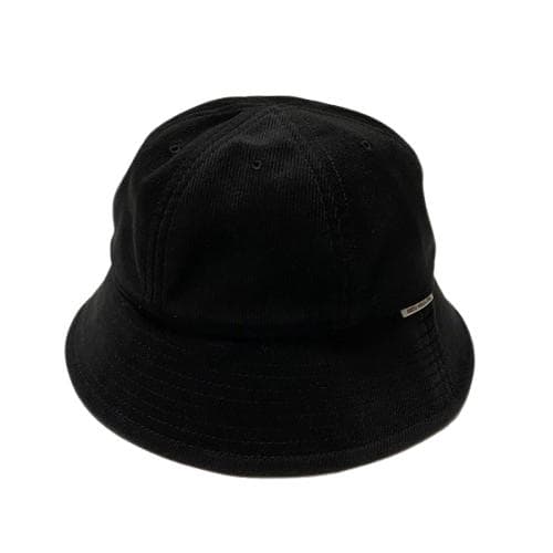 極美品 COOTIE ポリエステル コーデュロイ ボールハット ブラックL 帽子