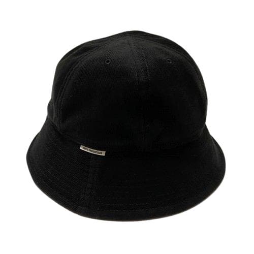 極美品 COOTIE ポリエステル コーデュロイ ボールハット ブラックL 帽子