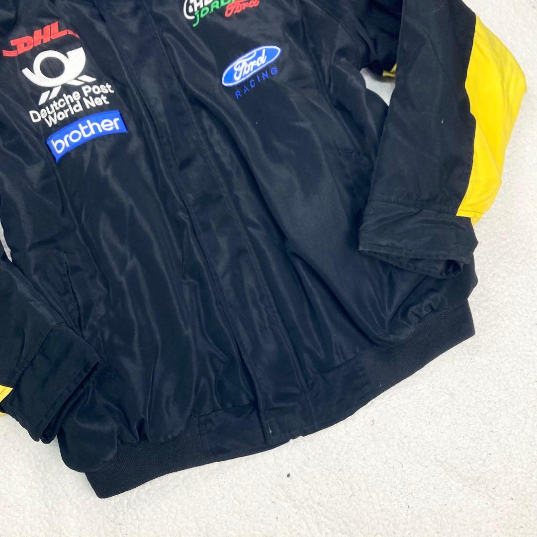 【希少】Ford RACING 企業ロゴ 刺繍 レーシングジャケット XL