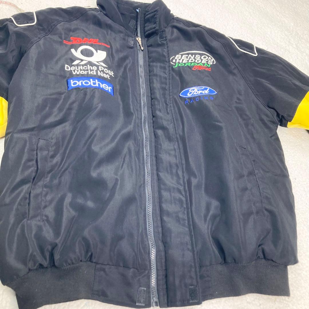 【希少】Ford RACING 企業ロゴ 刺繍 レーシングジャケット XL