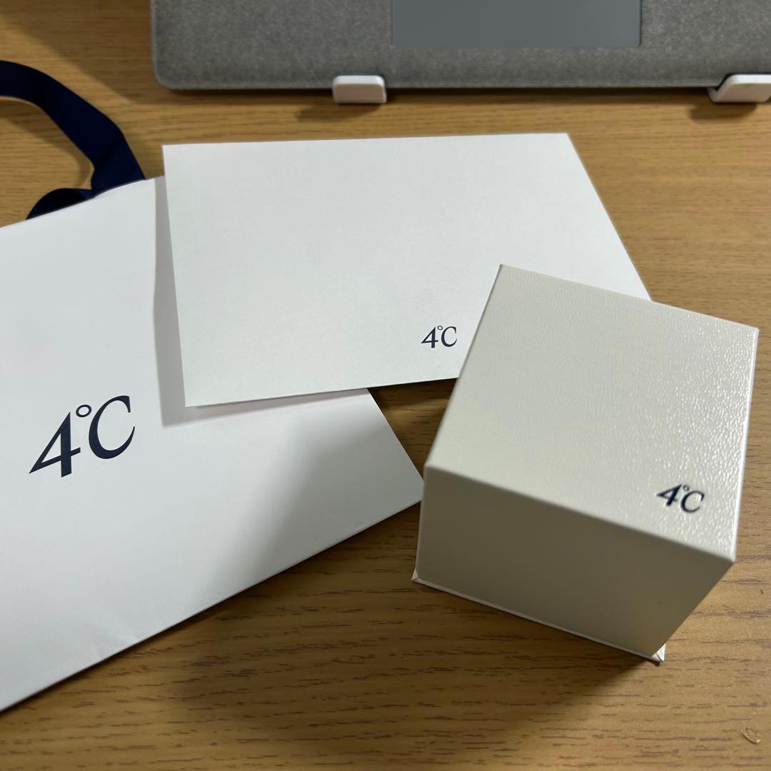 最終値下げ!4℃ エターナルシルバーネックレス、アクアマリン【保証書付】