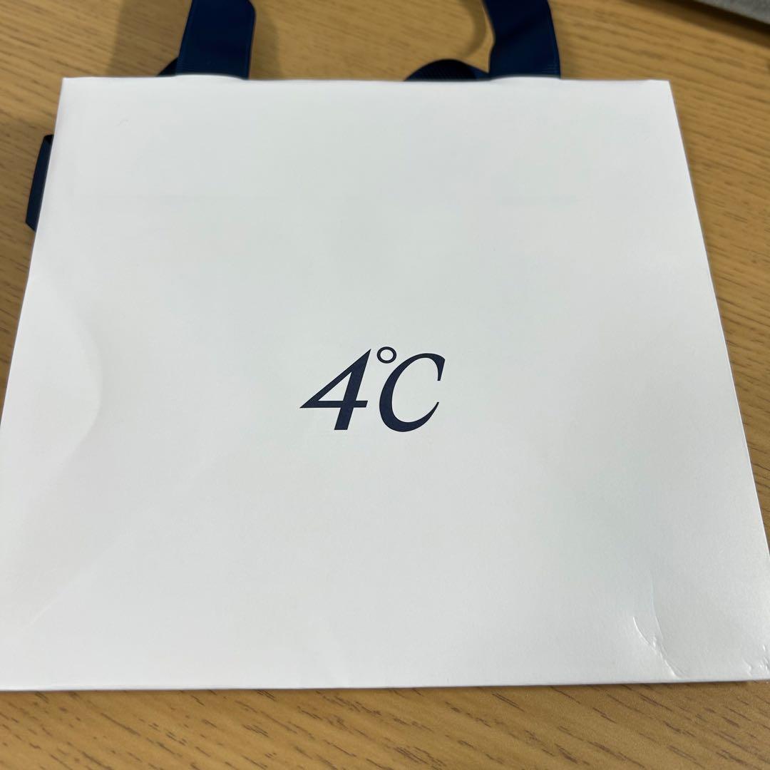 最終値下げ!4℃ エターナルシルバーネックレス、アクアマリン【保証書付】