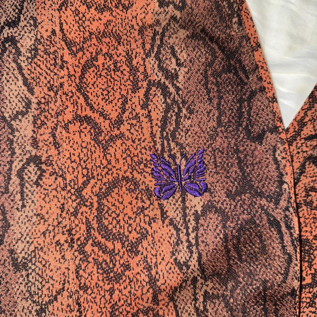 新品❗️Needles ベルボトムスラックスパンツ パイソン柄NS241 L