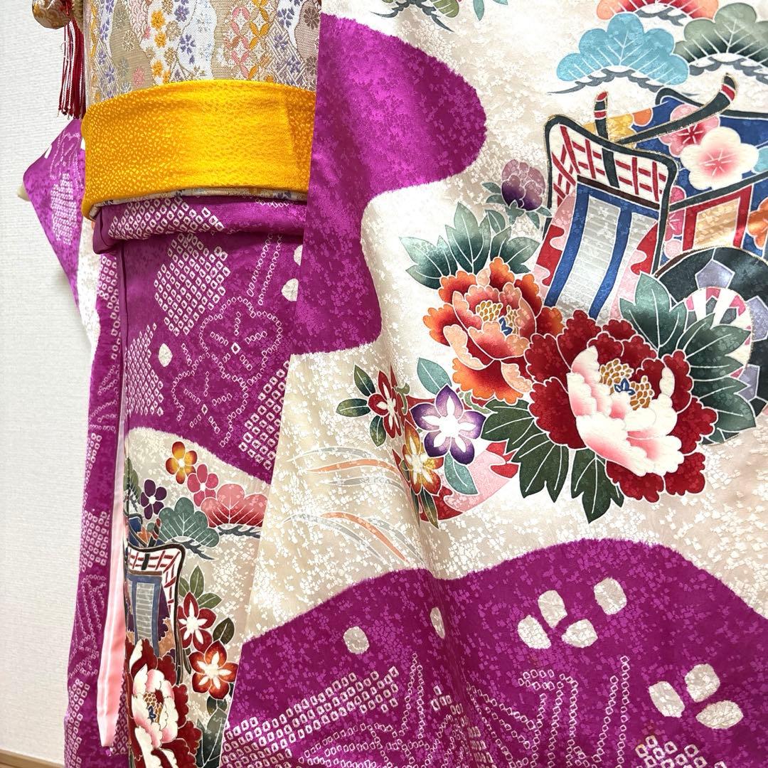 七五三　正絹　着物セット　７歳