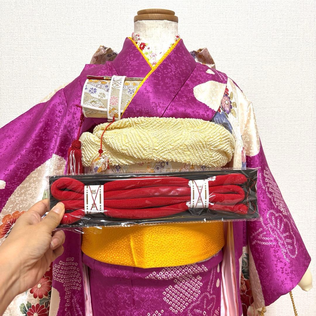 七五三　正絹　着物セット　７歳