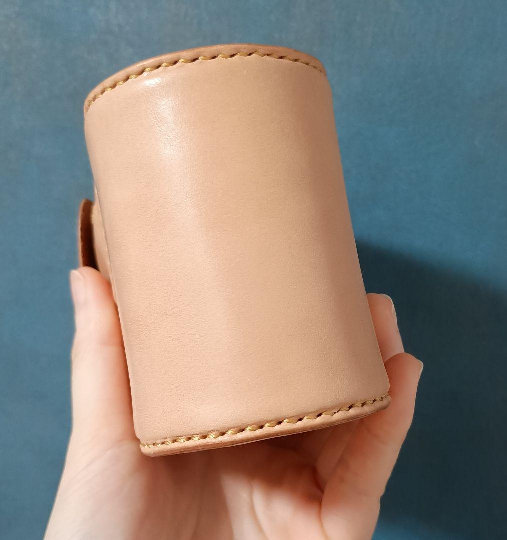 栃木レザーメガネケース 小物入れ 本革ヌメ革 ハンドメイド手縫い