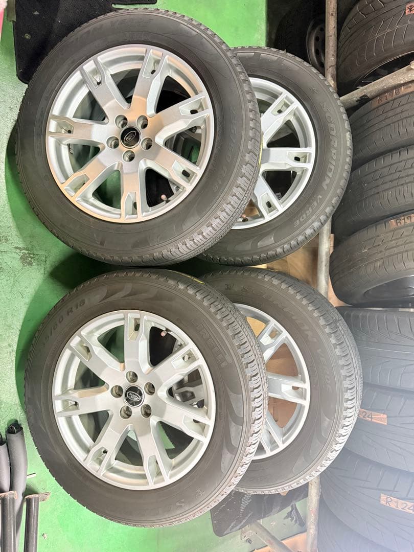 ランドローバー イヴォーク 純正18インチホイール PCD108 タイヤ付