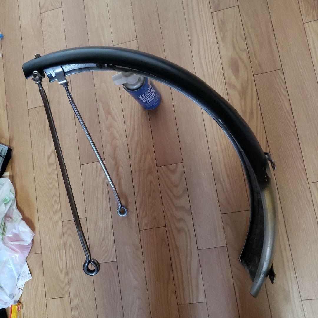 リアフェンダーアルミ　ステー付き　 バルカン400