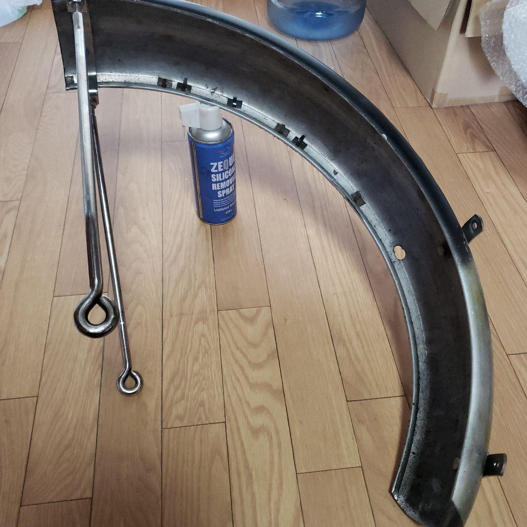 リアフェンダーアルミ　ステー付き　 バルカン400