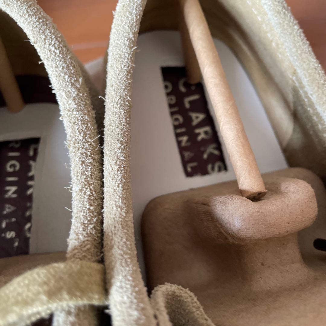 美品CLARKS ベージュ スエード カジュアルシューズ