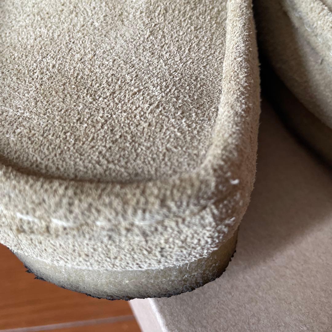 美品CLARKS ベージュ スエード カジュアルシューズ
