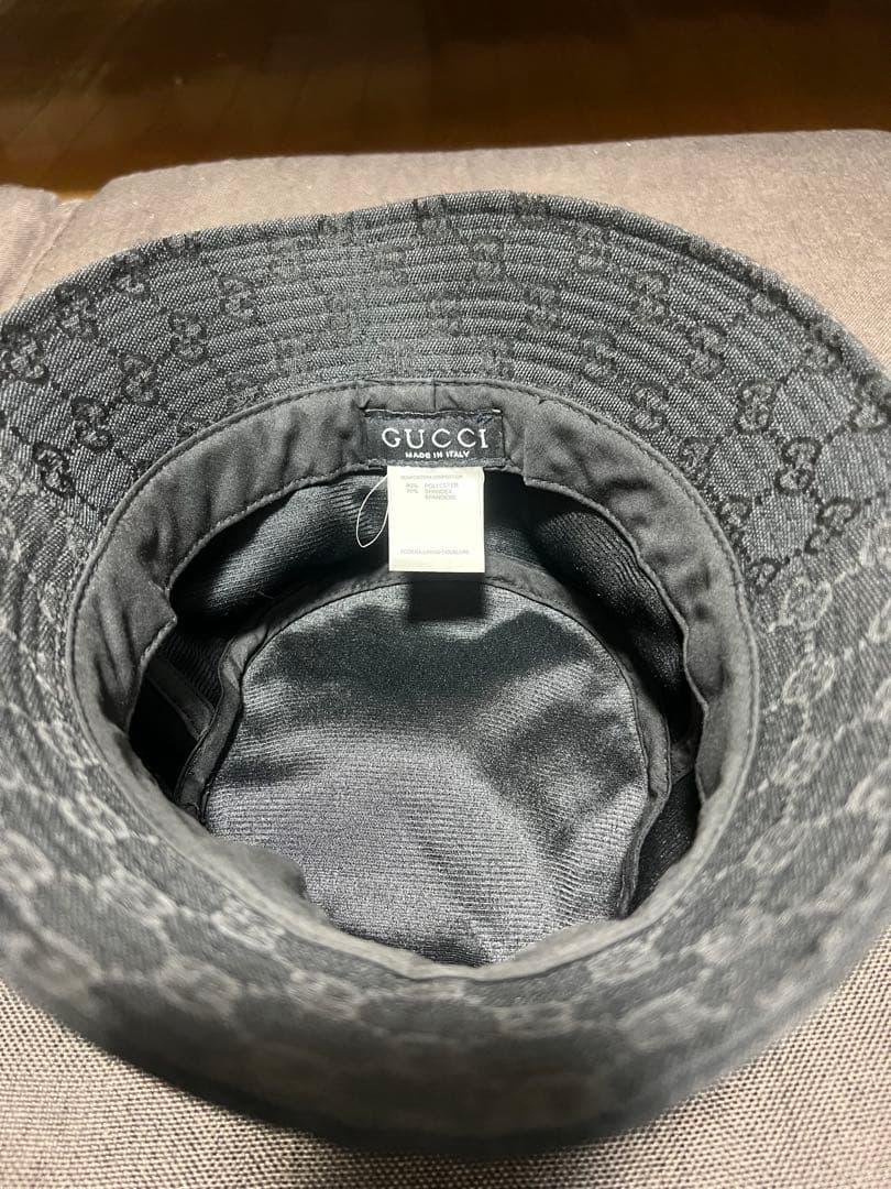 【美品】 GUCCI グッチ GGキャンバス バケットハット