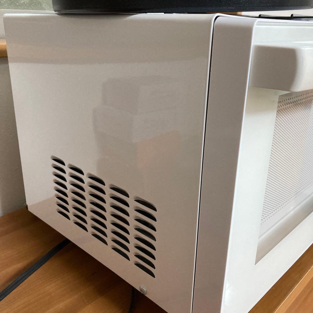 ツインバード DR-E852W オーブンレンジ 白 フラットテーブル 18L