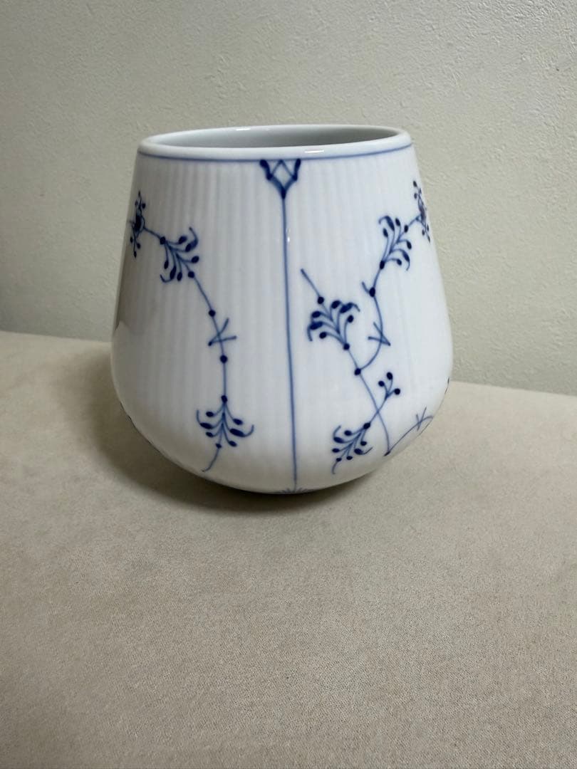 ロイヤルコペンハーゲン　ブルーフルーテッドプレイン　フラワーベース　S 花器