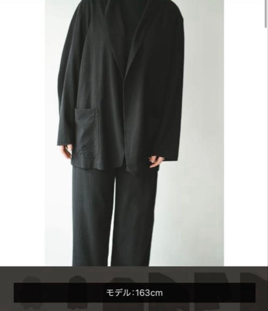 新品サイズ0(メンズ1相当) COMOLI ローシルク ショールカラージャケット