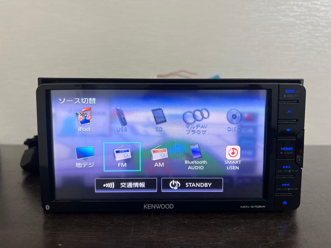 KENWOOD MDV-S706W カーナビ 地図データ2018年式 動作確認済
