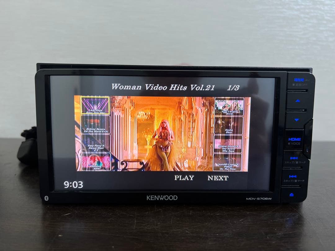 KENWOOD MDV-S706W カーナビ 地図データ2018年式 動作確認済