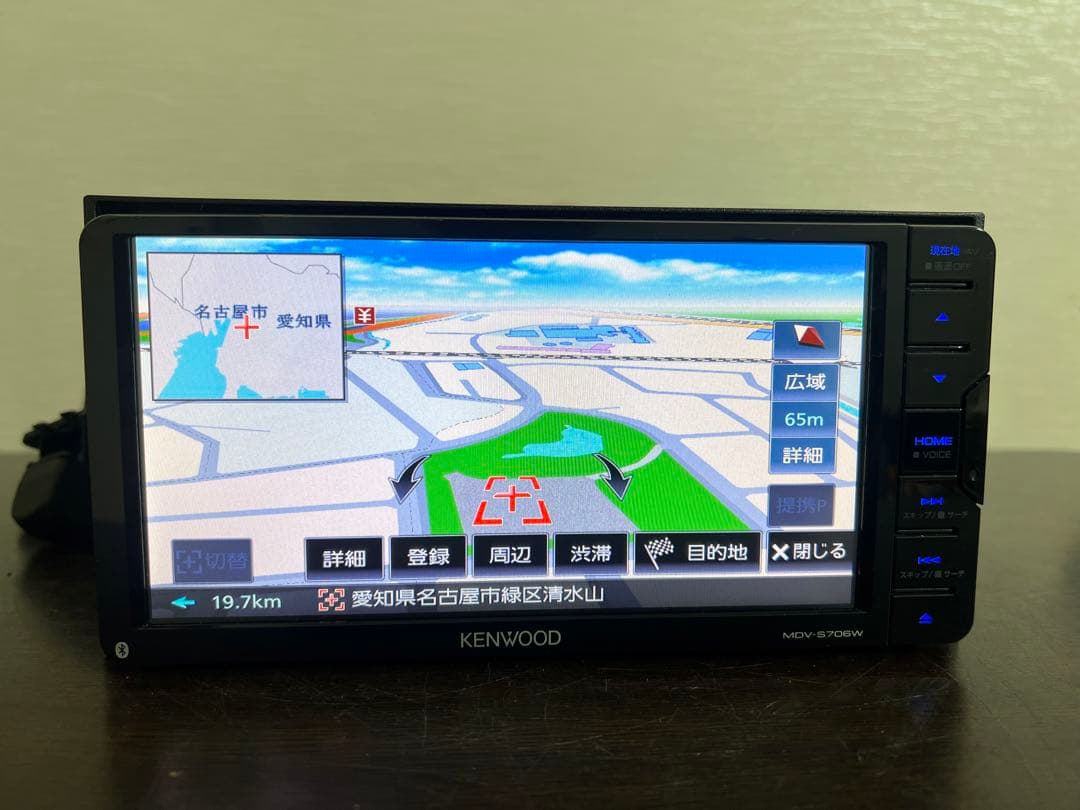 KENWOOD MDV-S706W カーナビ 地図データ2018年式 動作確認済