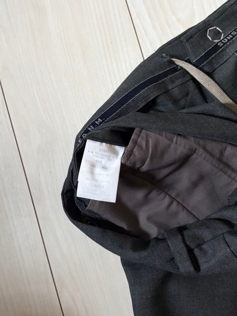 sunsea ワイドストレートスラックス