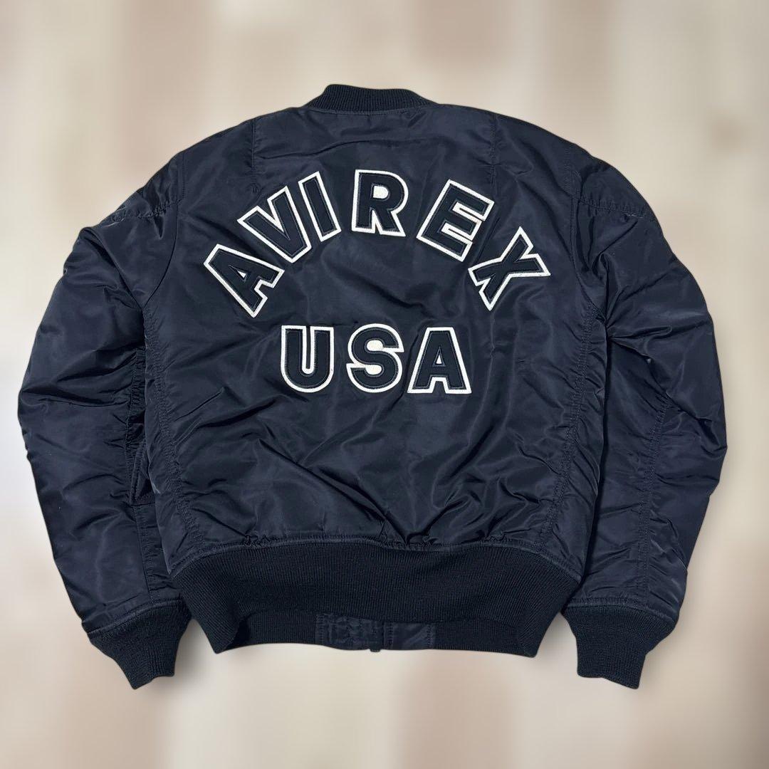 AVIREX MA-1 USA リバーシブル コマーシャル　ブラック　中綿