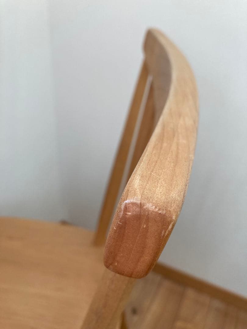 モモナチュラル純正　2脚セット販売！ 木製スピンドルバックダイニングチェア