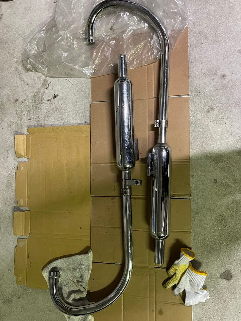 w650 大和ステンレスマフラー　スチールメッキ