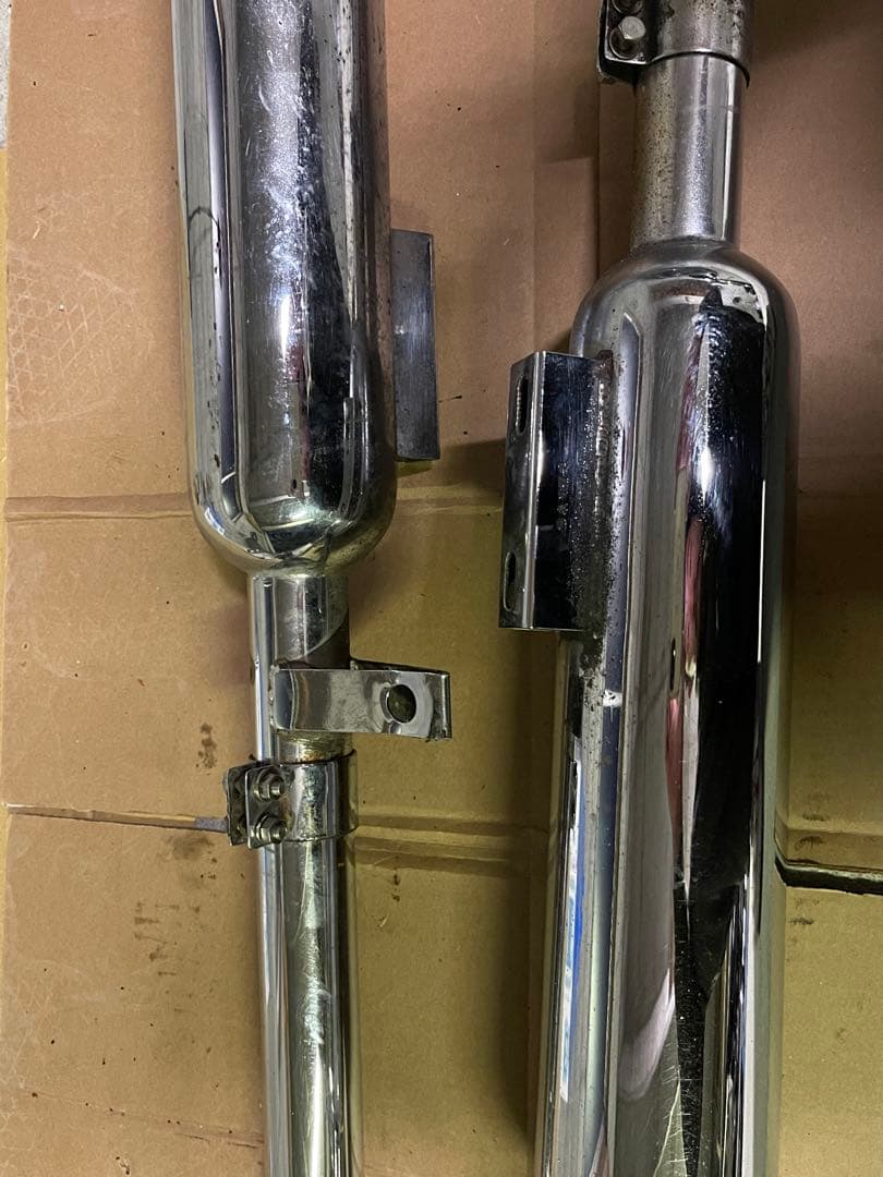 w650 大和ステンレスマフラー　スチールメッキ