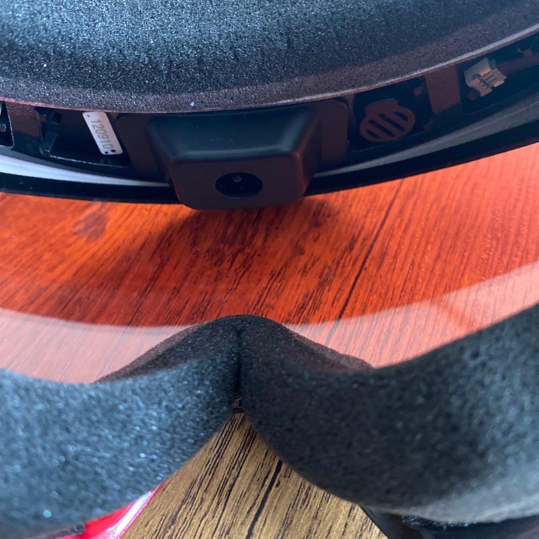 SWANS POLARIZED ゴーグル オレンジ。ブラックレッド　ファン付き