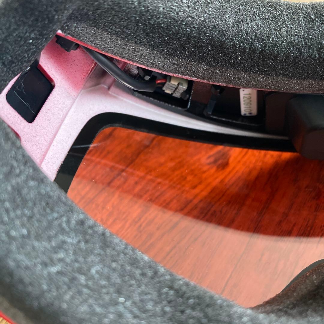 SWANS POLARIZED ゴーグル オレンジ。ブラックレッド　ファン付き